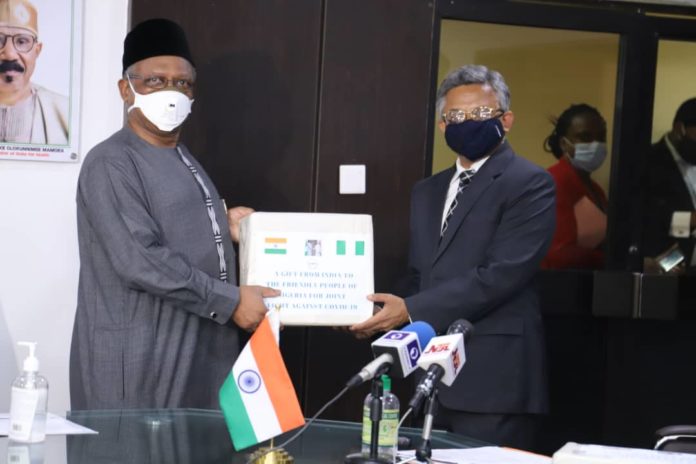 Handing Over Ceremony of Medicines donated by the Indian Government to the Federal Republic of Nigeria to aid the fight against COVID-19