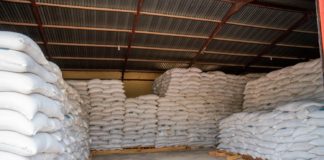 FOOD ITEMS DONATED BY THE ECOWAS COMMISSION TO THE FEDERAL GOVERNMENT OF NIGERIA AT THE ECOWAS/ FMARD GRAIN DEPOT IN HOTORO KANO ON SATURDAY 22ND AUGUST 2020.