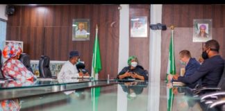 Senator Gbemishola Saraki in a meeting with APM Executives