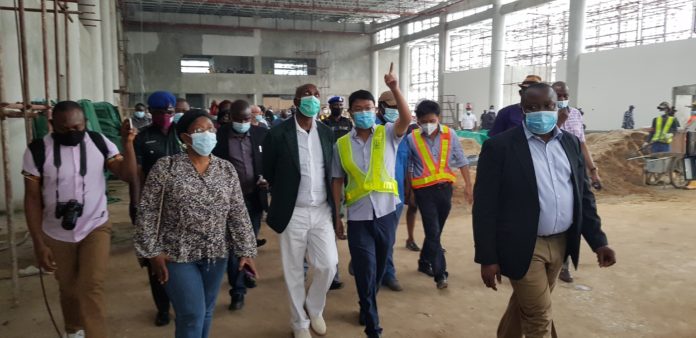 Minister of Transportation, Hon. Chibuike Amaech inspecting Lagos-Ibadan Rail line