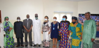 (L-R) DG VON OSITA OKECHUCKWU, MANSUR KULIYA,SOCIAL DEVELOPMENT DEPARTMENT, REP HON MINISTER OF HUMANITARIAN AFFAIRS DISASTER MANAGEMENT AND SOCIAL DEVELOPMENT, GREMA ALI ALHAJI, DIRECTOR SOCIAL DEVELOPMENT, DR DORATHY NWODU AND OTHERS DURING THE SYMPOSIUM TO COMMEMORATE THE 2020 INTERNATIONAL DAY OF THE OLDER PERSONS IN ABUJA
