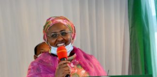 Aisha Buhari Charges Corps Members
