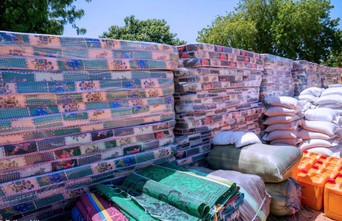 jigawa 2 The relief items handed over to the State Government for onward distribution to flood victims at Limawa warehouse in Dutse, Friday 09, 2020.