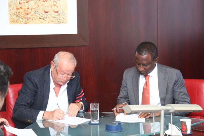 Minister of State, Mines and Steel Development Dr Uchechukwu Sampson Ogah with Chairman, La- Mancha Holdings Incorporated, Naguib Sawiris during the signing ceremony of the Expression of Interest in Cairo, Egypt, recently. Minister of State, Mines and Steel Development Dr Uchechukwu Sampson Ogah with Chairman, La- Mancha Holdings Incorporated, Naguib Sawiris during the signing ceremony of the Expression of Interest in Cairo, Egypt, recently.