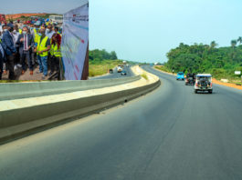 A view of the completed Section of the Lagos – Ibadan Dual Carriageway Section II (Shagamu Interchange to Ibadan).