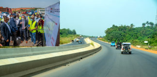 A view of the completed Section of the Lagos – Ibadan Dual Carriageway Section II (Shagamu Interchange to Ibadan).