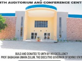 Landmark Projects commissioned at the UMTH, Maiduguri on Thursday, 19th November, 2020.
