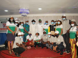 The Honourable Minister of State, MNDA, Sen. Omotayo Alasoadura, flanked by Stakeholders at the event.