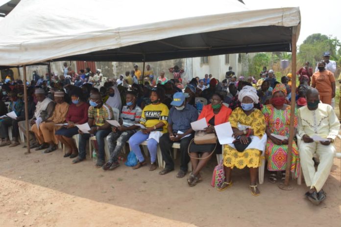 Cross Section of the beneficiaries at the event.
