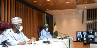 Hon. Minister of State of Works and Housing , Engr. Abubakar D Aliyu and the Permanent Secretary Ministry of Works and Housing Babangida Hussaini at the event