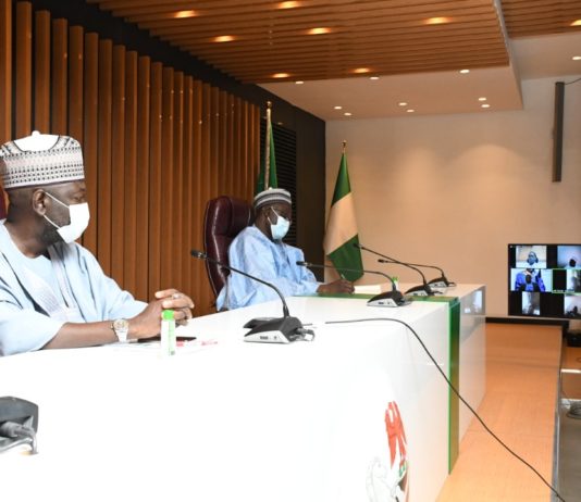 Hon. Minister of State of Works and Housing , Engr. Abubakar D Aliyu and the Permanent Secretary Ministry of Works and Housing Babangida Hussaini at the event
