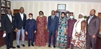 Honourable Attorney General/Minister Of Justice, Abubakar Malami, SAN, At The Center In A Group Photograph With His Staff And Members Of CSO ‘ Center For Fiscal Transparency And Integrity Watch’ , At HAGF’s Conference Room In Abuja On Tuesday 23rd February, 2021.