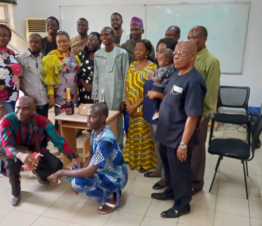Mr. Komolafe's Retirtement group photo