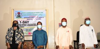 Hon. Mnister of Science & Tech. - Ogbonnaya Onu at the Nigeria Energy Calculator 2050 (NECAL2050) stakeholders engagement