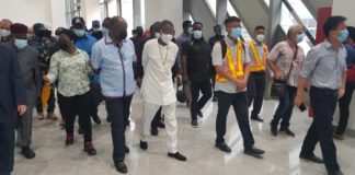 Hon. Amaechi and Alh. Lai Mohammed inspecting Rialway facilities