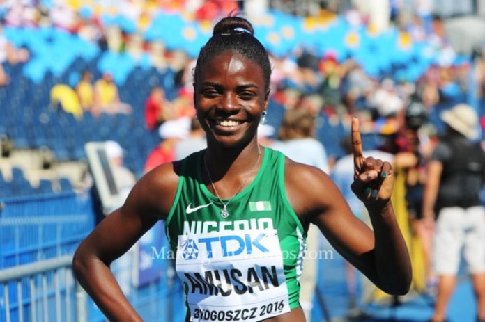 Minister hails Amusan despite 4th place finish