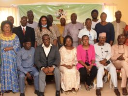 showing standing: Director Police Inspectorate, Mrs. Mary Ele-Ojoh Akpa with the participants during a 3-day capacity building workshop on Police Public Complaints Technology and management organized by the Police Inspectorate Department of the Ministry of Police Affairs in Abuja.