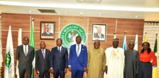 Chief Timipre Sylva and the PS, Dr. Nasir Sani Gwarzo in a Group photograph