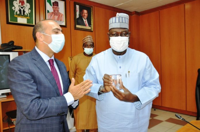 Hon. Minister Power, Engr. Abubakar D. Aliyu with Ambassador of Arab Republic of Egypt to Nigeria, H.E. Ihab Awad