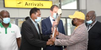 Arrival of Queen's Baton Relay to Nigeria