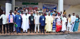 PS in a group photograph with delegates and Council members