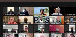 participants at the Virtual meeting of the official announcement of Nigeria as the host Country for World Toilet Summit coming up in November 2022