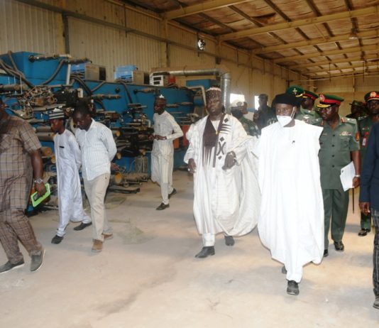 Defence Minister, Magashi Inspects propose Facility for the Nigerian Army