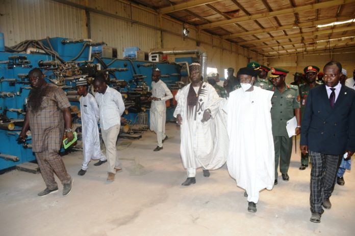 Defence Minister, Magashi Inspects propose Facility for the Nigerian Army