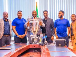 Nigeria receives UEFA Champions League Trophy