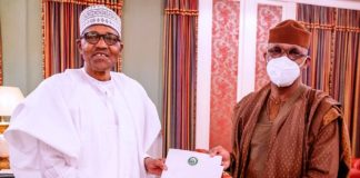 President Buhari felicitates with Governor Abiodun at 62