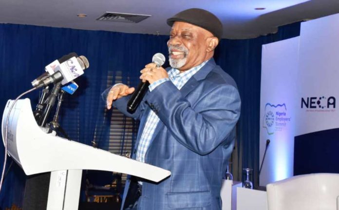 Honourable Minister of Labour and Employment, Dr Chris Ngige Honourable Minister of Labour and Employment, Dr Chris Ngige, speaking at the Nigeria Employers' Summit 2022, Abuja