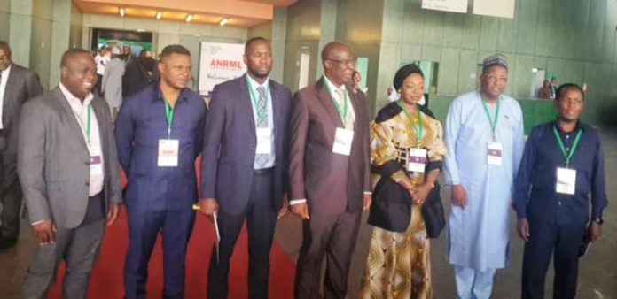 Minister of State for Petroleum Resources, Chief Timipre Sylva (4th from Left), PS, Ministry of Mines and Steel Development, Dr. Mrs. Oluwatoyin Akinlade (3rd from Right) and other dignitaries at the event.