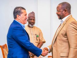 Official presentation of the newly-appointed Super Eagles coach, Jose Peseiro, to the Sports Minister, Mr Sunday Dare by the leadership of the Nigeria Football Federation(NFF) at the Moshood Abiola National Stadium, Abuja on Wednesday, 8th June, 2022