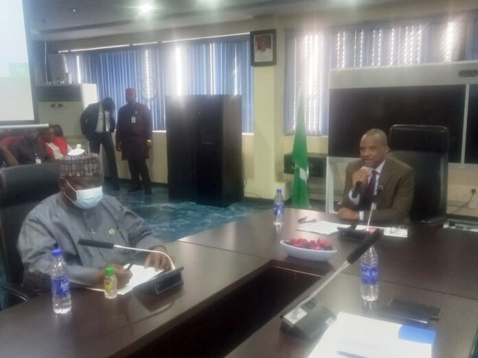 NIMASA DG, Dr. Bashir Jamoh and BPSR, Dr. Dasuki Ibrahim Arabi