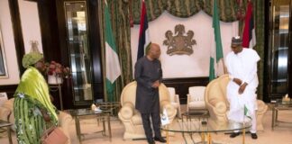 PRESIDENT BUHARI THANKS KASSI BROU FOR UNITED ECOWAS