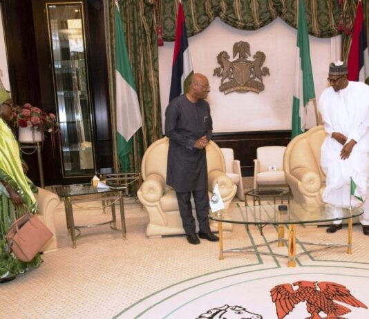 PRESIDENT BUHARI THANKS KASSI BROU FOR UNITED ECOWAS