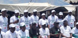 The Group Photograph of the Sensitization Workshop held in Sabo Gari Market, Kano, Kano State