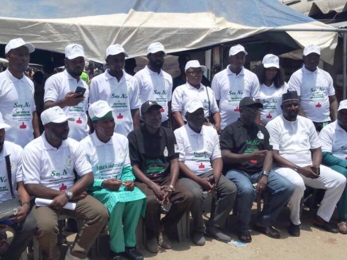 The Group Photograph of the Sensitization Workshop held in Sabo Gari Market, Kano, Kano State
