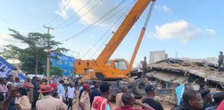 COLLAPSED BUILDING IN KANO