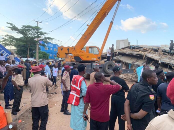 COLLAPSED BUILDING IN KANO