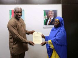 (Left) HMSH Hon. Joseph Ekumankama with Dr. Sadiya Nasir MD (NOFIC) Katsina.jpg