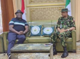 Abia Ikpeazu Receives GOC Of 82 Division Of The Nigerian Army Enugu
