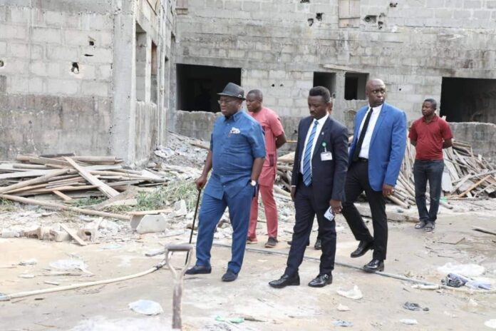 Ikpeazu Inspects Brand New Hospital Building At Old Aba General Hospital Premises