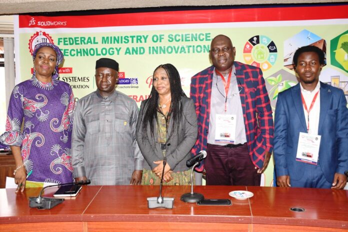 Federal Ministry of Science, Technology and Innovation1 Permanent Secretary, Federal Ministry of Science, Technology and Innovation FMSTI, Mrs. Monilola Udoh (middle) Director, Environmental Science Technology Department Dr. Peter Ekweozor (2nd left) Director, Human Resource Management (HRM) FMSTI, Mrs. Aileru Abosede Jumoke (left) Head, Solution Business Solidwork Technology, Mr. Clement Nnedu (2nd right) and other at the Training Workshop on the Implementation of the National Policy on Methanol Fuel Production Technology Strategy using Dassaults Systems Solidworks Technology today in Abuja.