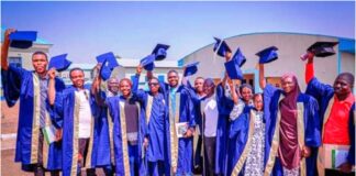 Some of the graduating students