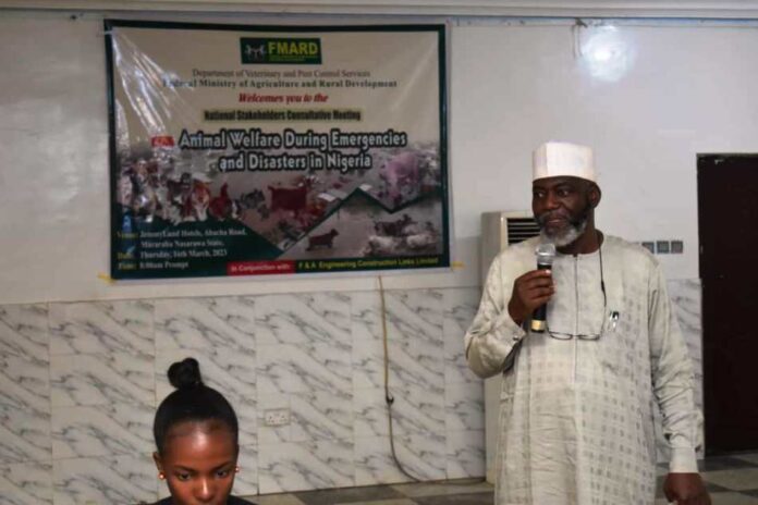 The Head, Quality Assurance and Standards Division The Head, Quality Assurance and Standards Division, Department of Veterinary and Pest Control Services, Dr. Abdulkareem Durosinlorun during the Meeting in Abuja.