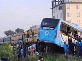 Umar Farouq Commiserates with Train/BRT crash victims