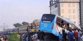 Umar Farouq Commiserates with Train/BRT crash victims