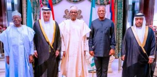 PRESIDENT BUHARI BIDS FAREWELL TO ANGOLAN AND UAE AMBASSADORS