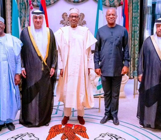 PRESIDENT BUHARI BIDS FAREWELL TO ANGOLAN AND UAE AMBASSADORS